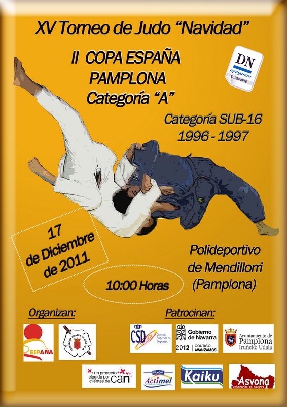 II Copa de Espa&ntilde;a de Judo Sub-16 Pamplona - XV Torneo Internacional de Judo Navidad